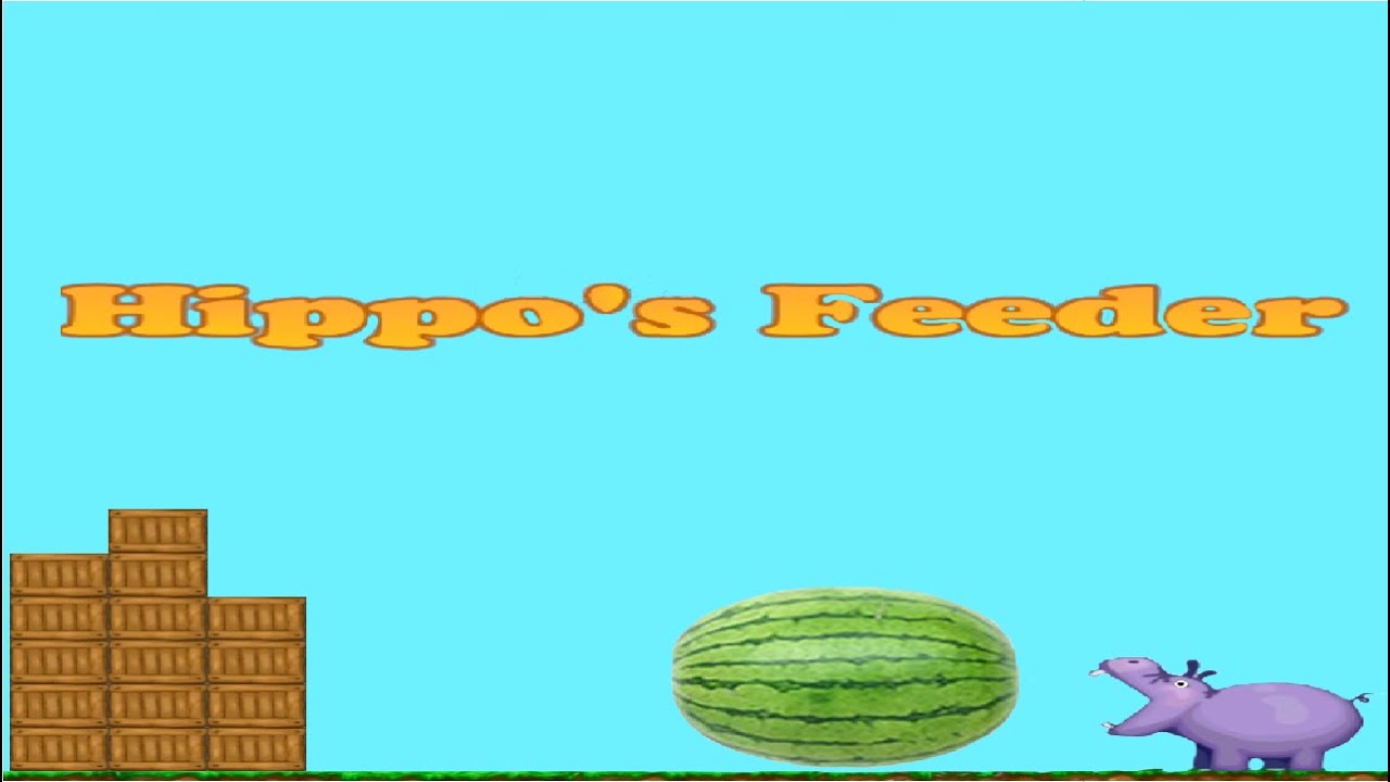 I throw watermelons in hippo's mouth Hippo's Feeder YouTube