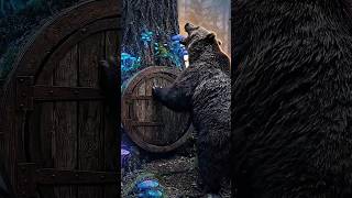 Escaping a Bear In The Forest To a Secret Door In a Tree 🚪🌲 #asmr #satisfying