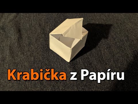 Jak Vyrobit Krabičku z Papíru - Krabička z Papíru Origami Česky - YouTube