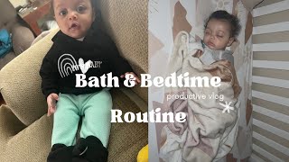 Baby bath and bedtime routine, she sleeps good!!
