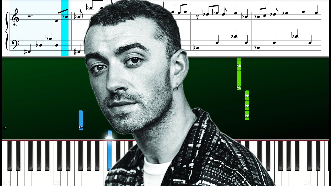 Sam Smith - My Oasis (feat Burna Boy) (Piano Tutorial With Sheets | Piano Instrumental)