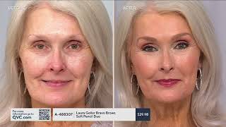 قلم تحديد الحواجب الناعم المزدوج من لورا جيلر برافو براوز متوفر على قناة QVC screenshot 2