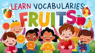Learn Fruits with Animation | 13 Fruits Names | ESL for Kids | Fun Kids English
