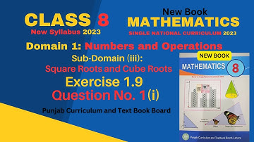 Class 8th Math New book Unit 1 Exercise 1.9 Question 1(i)-Number of Digits in Square Root-SNC 2023