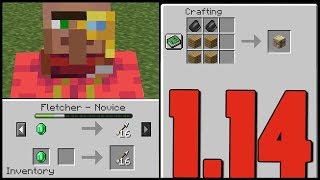 Minecraft - 1.14 - Falusi Csere Változások, Új Craftolások - Snapshot 19W11A