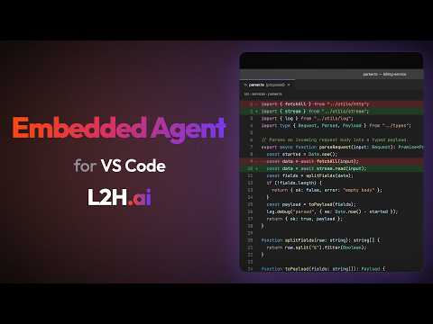 Embedded Agent for VS Code: Get to Know Any Codebase | L2H.ai