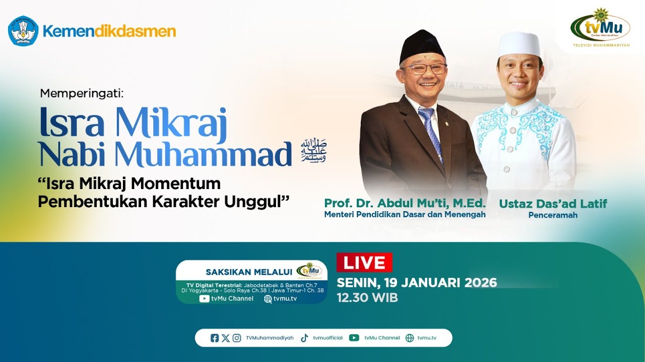 MEMPERINGATI ISRA MIKRAJ NABI MUHAMMAD | ISRA MIKRAJ MOMENTUM PEMBENTUKAN KARAKTER UNGGUL