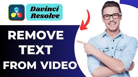 How to Remove Text From Video In Davinci Resolve (Remove Watermark text Tutorial)