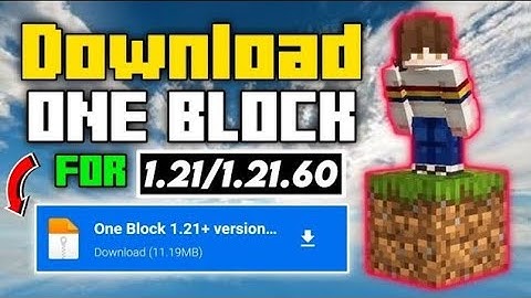 Block For Minecraft Pe 1.21/1.21.70 | Download One Block MCPE 1.21.70