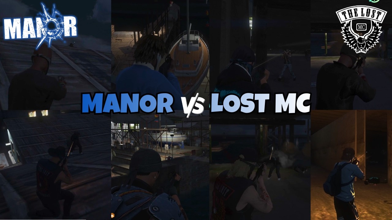 Manor Pull up to The Lost MC Bank Truck at The Docks (6v4) | MULTIPOV | NOPIXEL 4.0 GTA RP