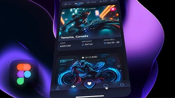Futuristic Tab Bar Animation in Figma