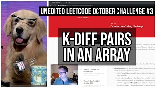 K-diff Pairs in an Array - Leetcode October Challenge #3 [raw]