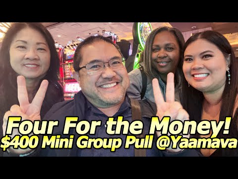 Four For The Money! Mini Group Pull With @BarbaraPlayinSlots , @sassaslots and @notyomamaslots