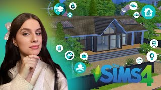 Построила дом из РАНДОМНЫХ ДОПОЛНЕНИЙ / THE SIMS 4