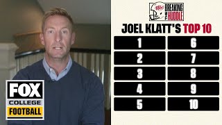 Joel Klatt on CFB Playoff rankings and his Top 10 | Breaking the Huddle with Joel Klatt | CFB ON FOX