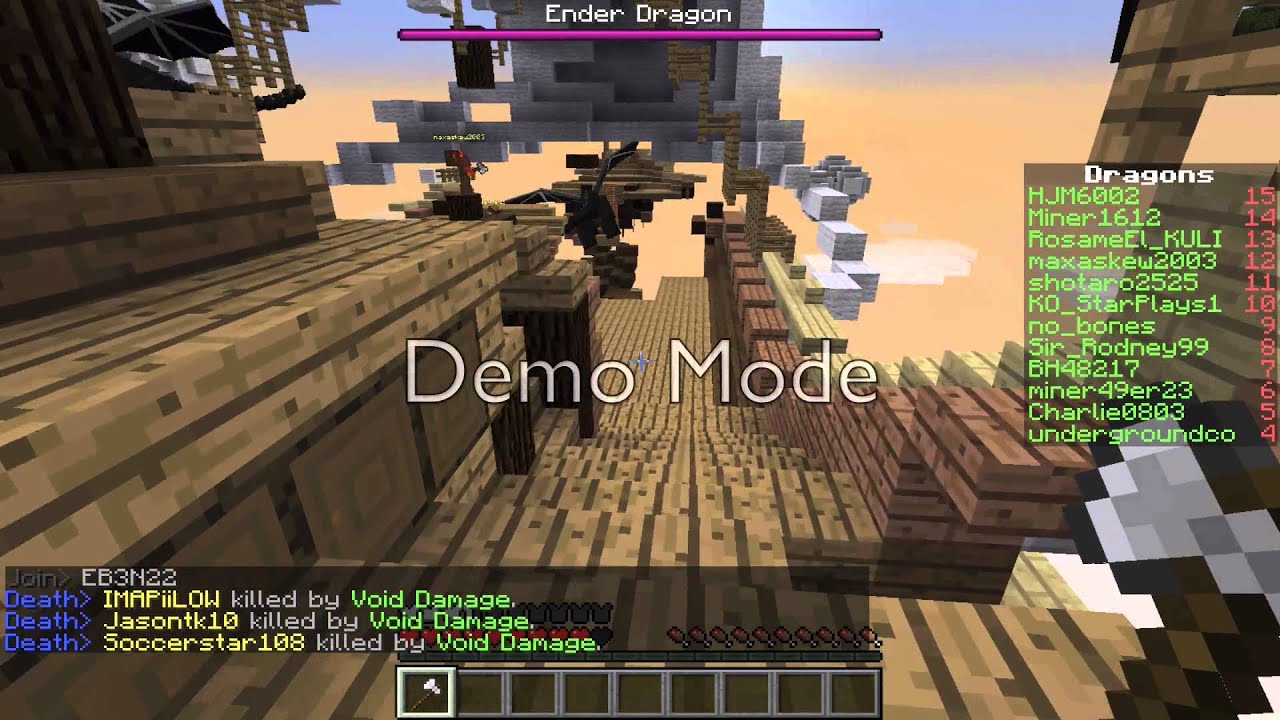 Minecraft Mini-Game: "DRAGONS" #1