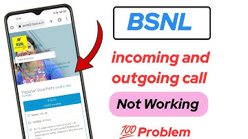incoming and outgoing call not working in bsnl | bsnl sim outgoing calls not working