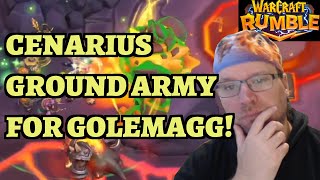 Golemagg with Ground Minis feat.  Cenarius - Warcraft Rumble Molten Core