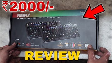 Cosmic Byte CB-GK-16 Firefly | Unboxing and Review