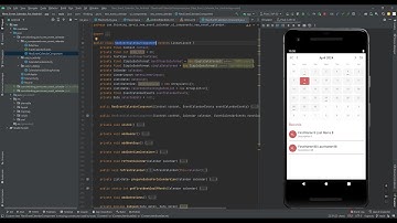 Event Calendar View for Android (Using Java, No XML) With Full Source Code