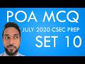 PoA MCQ questions Set 10 | CSEC PoA P1 practice | CSEC PoA July 2020 MCQ prep | Bank reconciliation