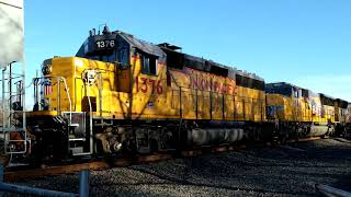 UP 9916 UP 5078 UP 9924 UP 1376 LEAD THE LRS59 STOCKTON TRUN LOCAL SOUTHBOUND FREIGHT TRAIN