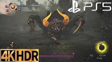 Nioh 2 Remastered Gyuki Boss Fight PS5 4K HDR 60FPS Gameplay Walkthrough (NIOH 2 PS5)