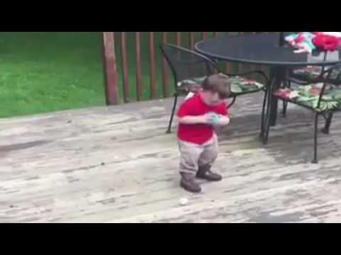 Wee Lad Gathers Balls (futile, sisyphean, illustrative vid)