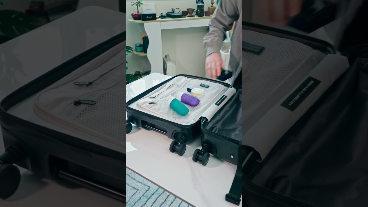 2 vacuum bags = 28” capacity in a carry-on 