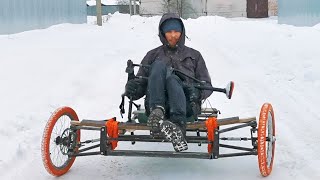 видео: Испытания кривого руля    |   Солнцемобиль для гонки по Казахстану картинка: Испытания кривого руля    |   Солнцемобиль для гонки по Казахстану