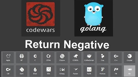 Codewars: Return Negative in Go (Golang)