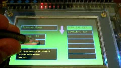 Wav Player with Touch Panel (NIOS II)