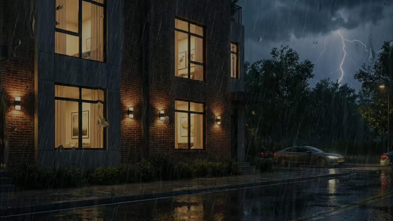 Soft Rain Behind Frosted Windows – Peaceful Sleep Sound