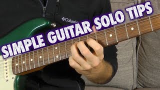 Simple Guitar Solo Arpeggio Tips chords