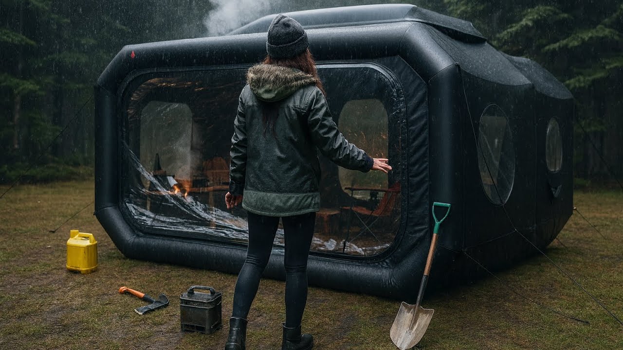 ☔️ДОЖДЛИВЫЙ КЕМПИНГ С НОВОЙ КАПСУЛЬНОЙ ПАЛАТКОЙ