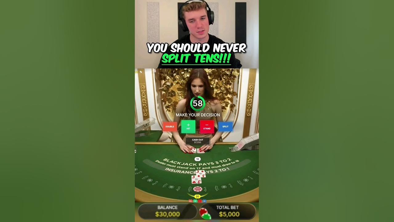 Toaster you should NEVER split TENS on BLACKJACK!!! *PROFIT* YouTube