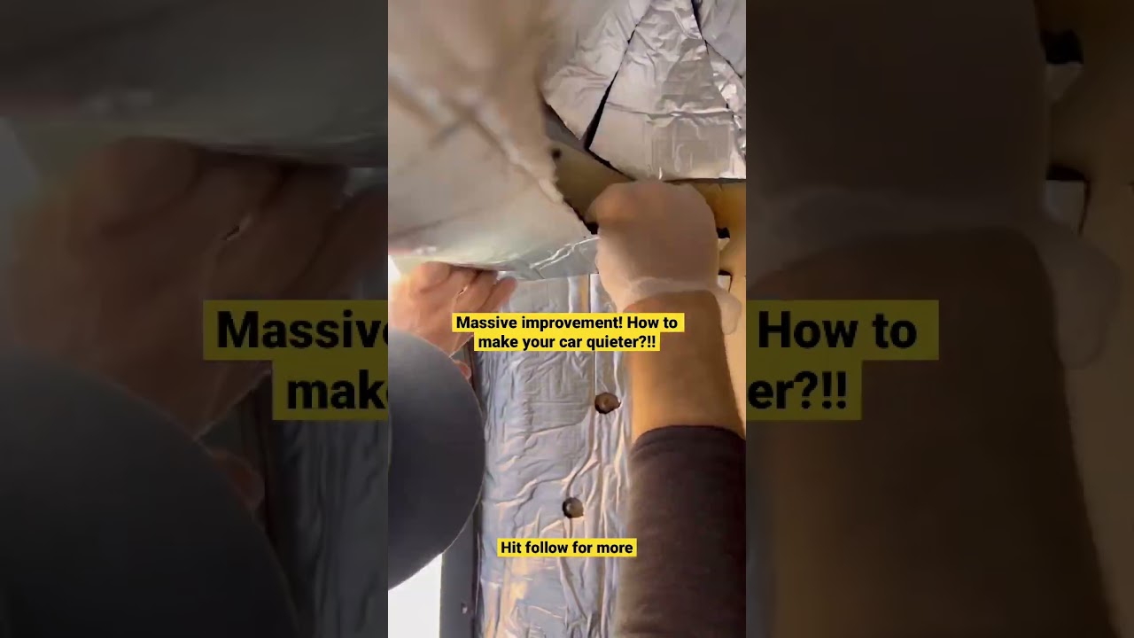 Way Too Loud Car?!! How To Make Your Car Quieter With Sound Proof Material