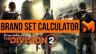 Tom Clancy's The Division 2: Brand Set Optimal DPS Calculator (Best Brand Sets Guide) screenshot 3