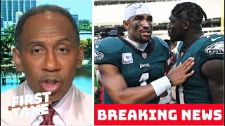 Eagles eyeing BIG trade during the NFL Draft! - Stephen A. breakdown Jalen Hurts & A.Brown future