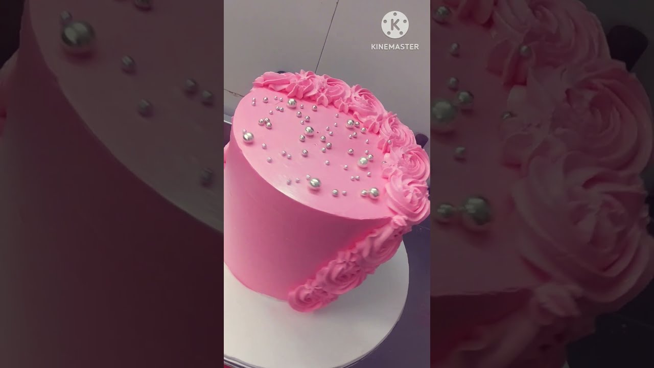 Pretty Pink Birthday Cake