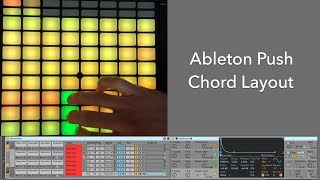 Ableton Push Chord Layout