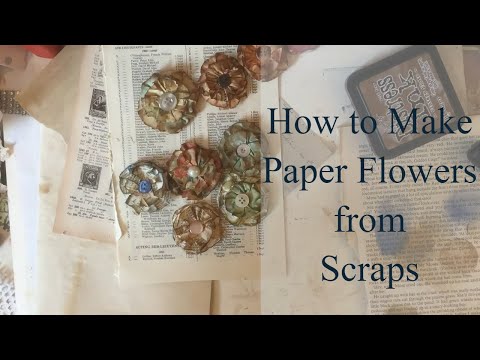 Mass Making - Flowers Using Paper Scraps - Workshop 31 Mass Making Items in Bulk TUTORIAL