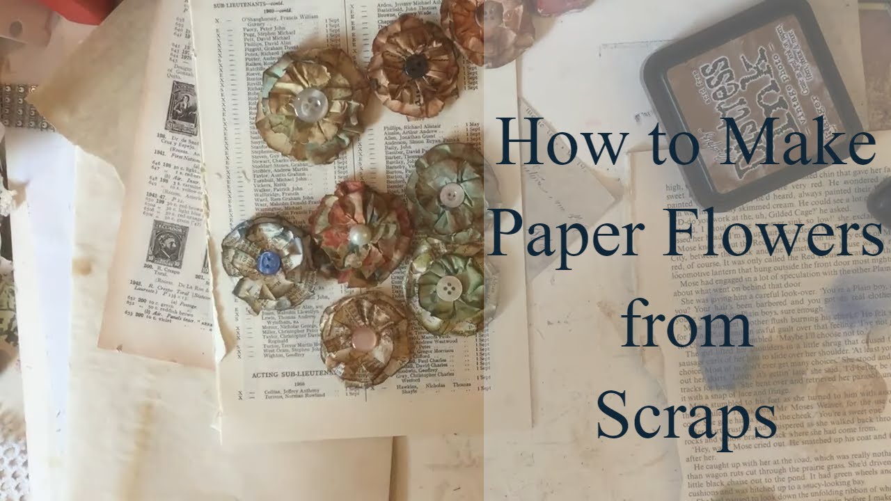 Mass Making - Flowers Using Paper Scraps - Workshop 31 Mass Making Items in Bulk TUTORIAL