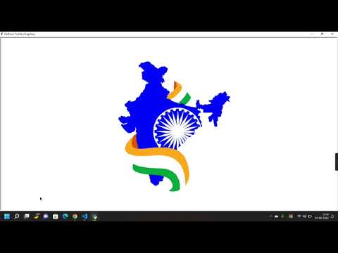 Python programming  indian map logo design||#computerlngmotive