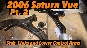 Saturn Vue - Control Arm & Front Stabilizer Link Replacement.  No More Clunks & Steering Wander!!