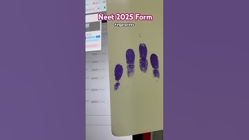 Neet 2025 Form Fingerprint & Signature #neet #neet2025 #neetform #patna #shortvideo #shorts #share
