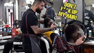 Fake Barber Pranks Giving Embarring Haircuts To Angry Customers