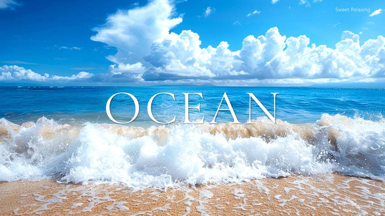 Beautiful Relaxing Music - Ocean waves and sounds Piano music - Helps you stop thinking #30