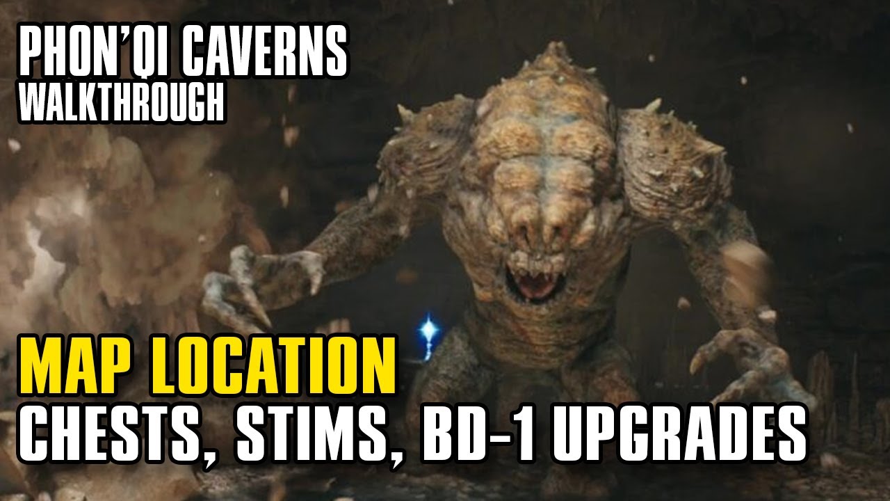 Big name Wars Jedi Survivor Phon’Qi Caverns Walkthrough for Chest