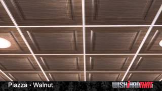 Piazza Ceiling Tile - Walnut